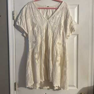 Free People Cream Mini Dress